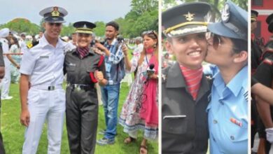 Photo of 94 साल में पहली बार; ड्रिल स्क्वायर पर नारी शक्ति ने पुरुषों के साथ कंधे से कंधा मिलाकर भरा अंतिम पग
