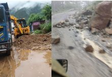 Photo of मलबा आने से यमुनोत्री हाईवे बंद, कर्णप्रयाग में गिरे भारी बोल्डर