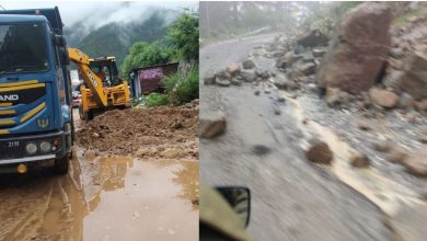 Photo of मलबा आने से यमुनोत्री हाईवे बंद, कर्णप्रयाग में गिरे भारी बोल्डर